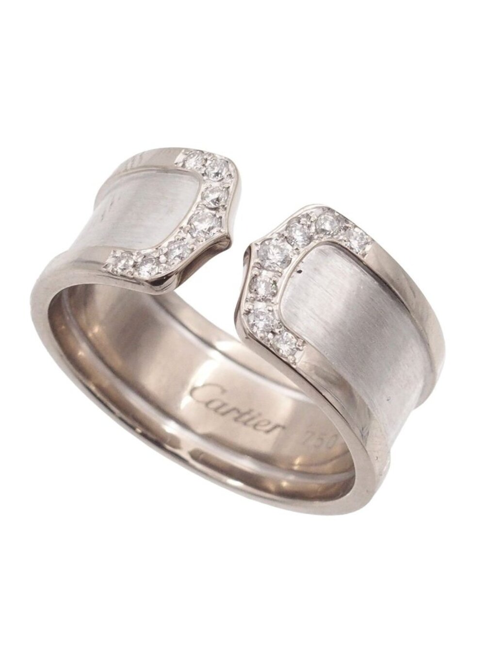 Cartier C2 LM White Gold 18k Diamond 66 Ring